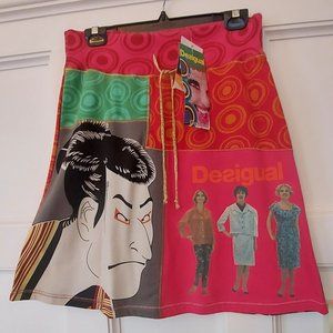 Desigual NWT Samurai Cotton Womens Skirt Size Medium